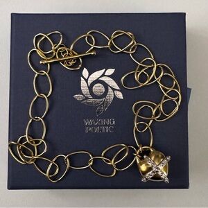 Waxing Poetic Heart Globe Necklace